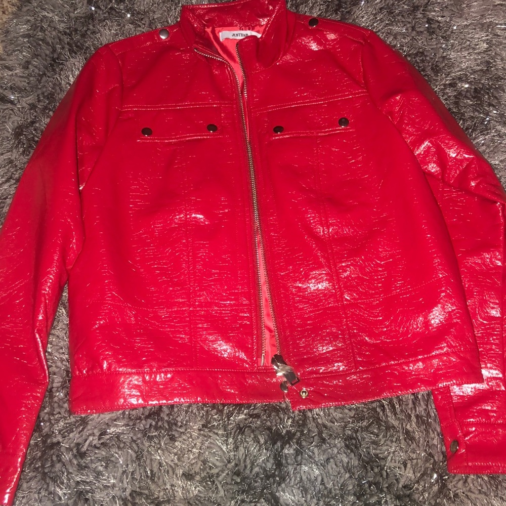 Just fab pleather coat